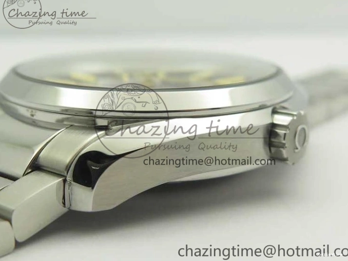 0127 Aqua Terra 150M SS VSF 1:1 Best Edition Blue Wave Textured Dial YG Hand on SS Bracelet A8500 Super Clone Sporty 8026